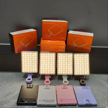 Clip-on Selfie Light with 60 LEDs and Adjustable Brightness